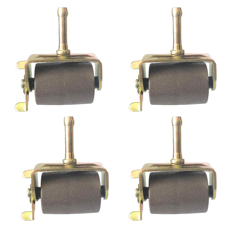 Metal Stem Heavy Duty Bed Frame Wheels Casters Rollers with Socket Black
