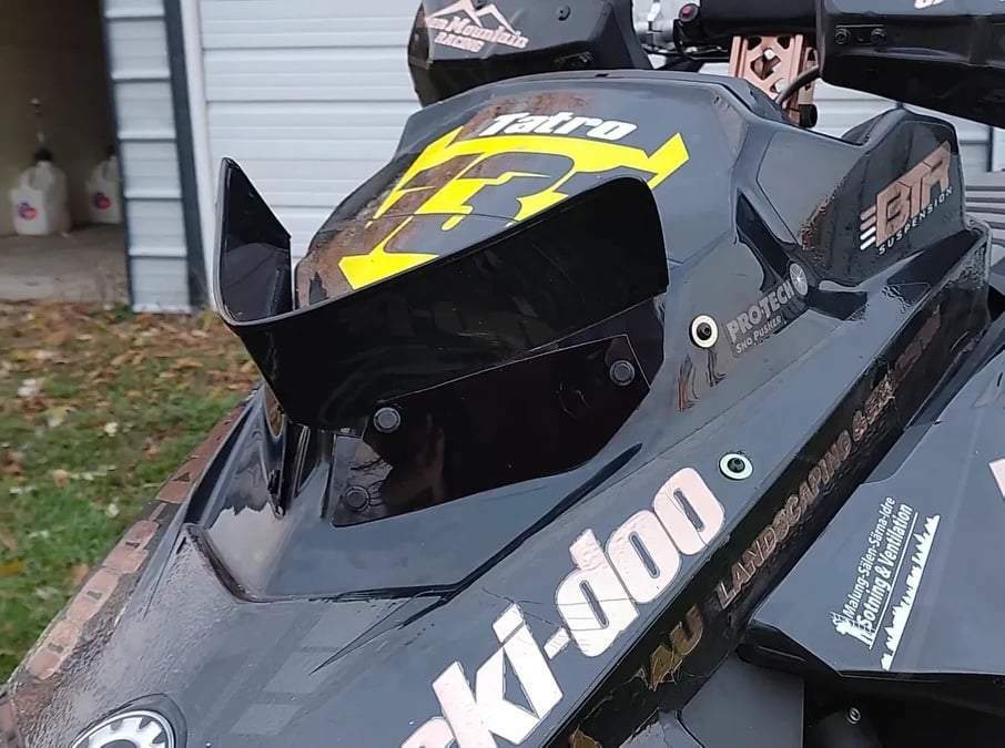 *Premium* Gloss Black Powder Plow Fits Ski-Doo 2019-2022 600RS ~ 213 Parts