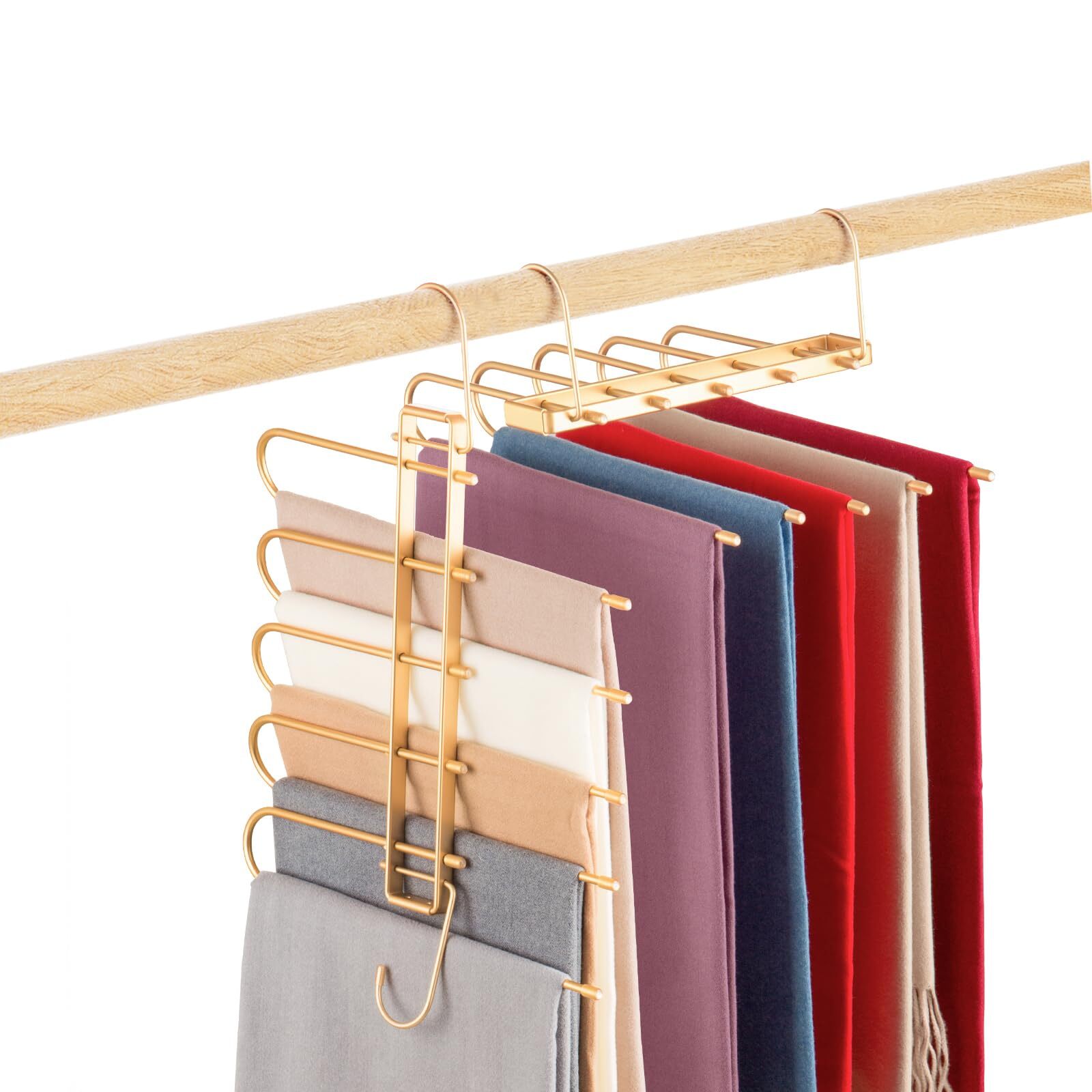 Pants Hangers Space Savingcloset Hangers 5 Layers 2 Uses Multi Functional Pants