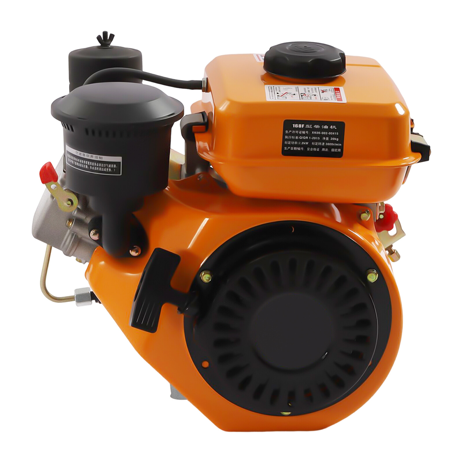 4 Stroke 3HP Diesel Engine OHV Motor Air-cooled Single Cylinder Pull Start 196cc