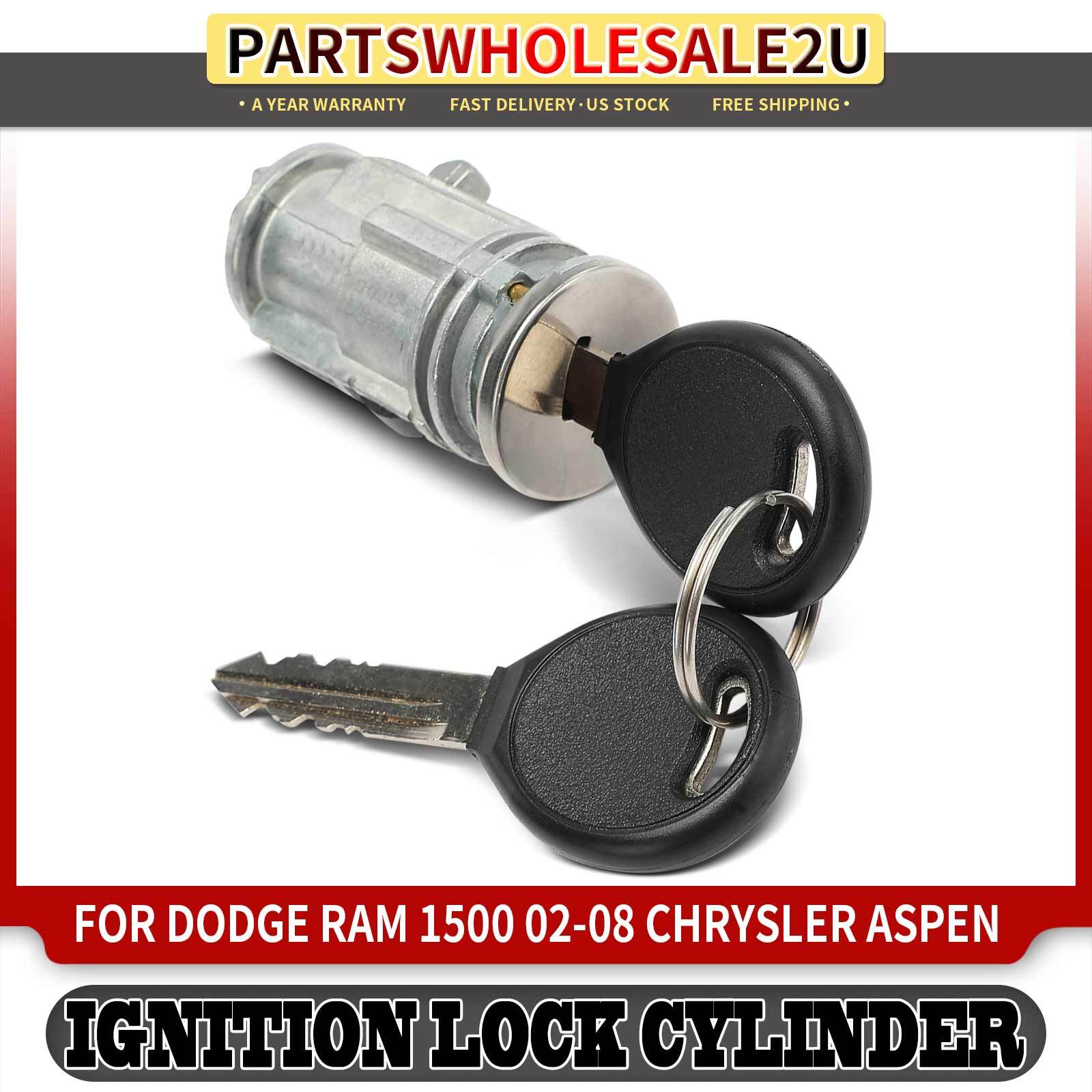 Ignition Lock Cylinder Zamak5 w/Keys for Dodge Ram 1500 2500 3500 Chrysler Aspen