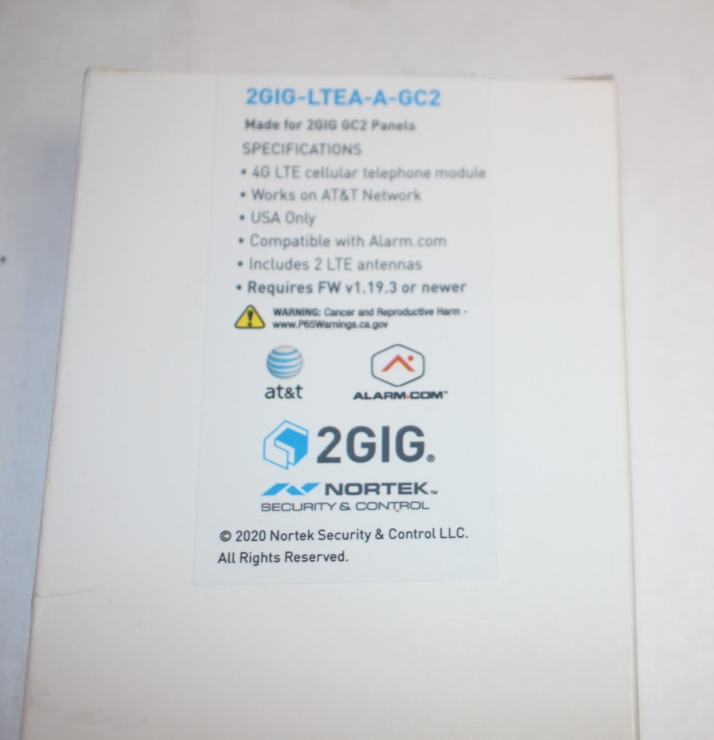 Nortek antennas 2GIG-LTEA-A-GC2 AT&T LTE Cell Radio for GC2