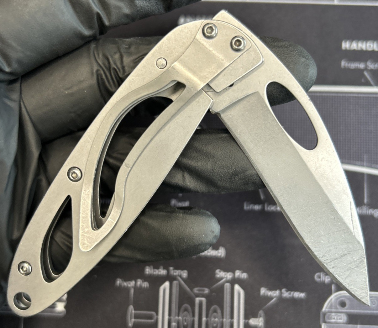 Sheffield Folding Pocket Knife 2.5" Plain Edge SS Blade & Handle VGUC W/Clip