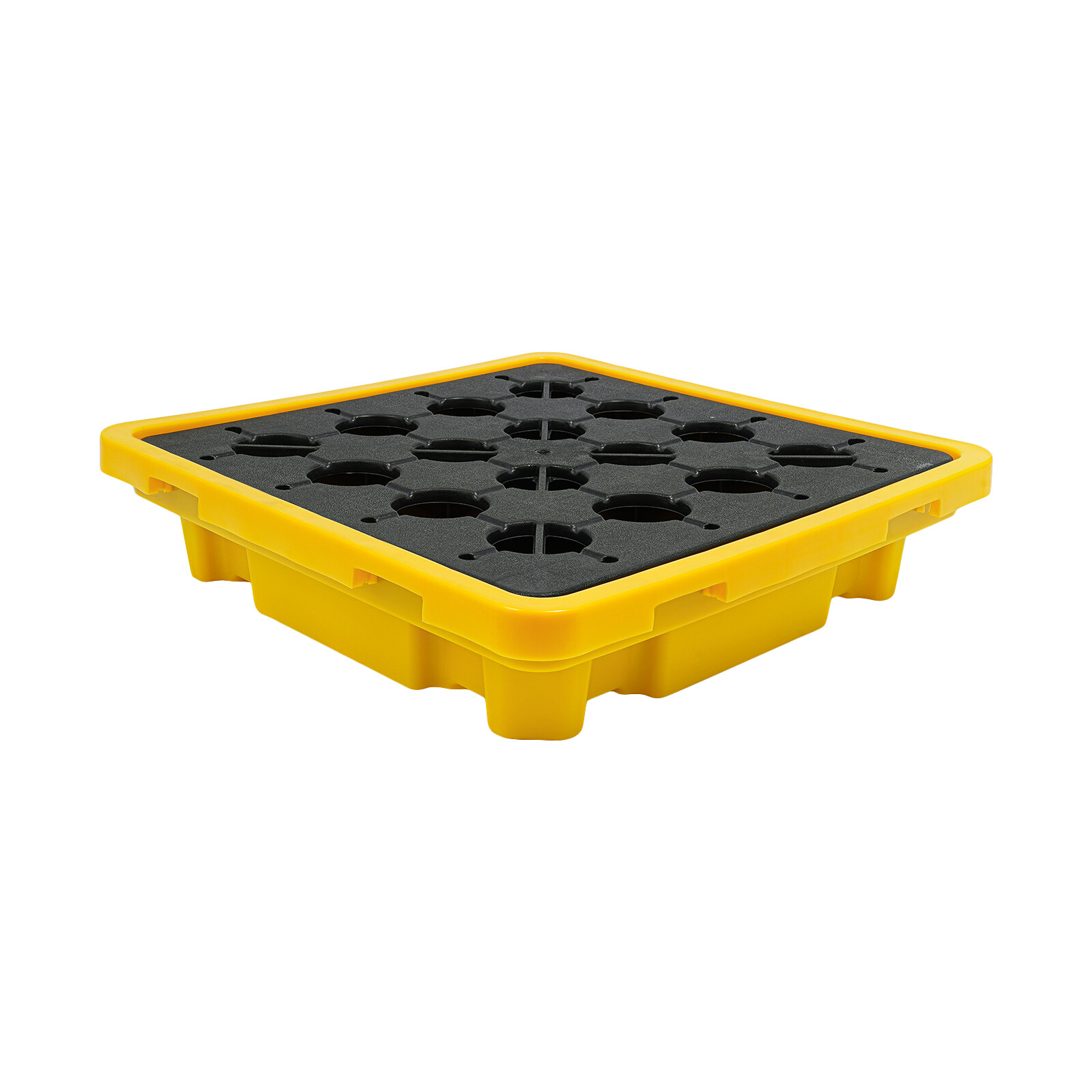 Leak Containment Platform, Overflow Containment Tray, Yellow and Black -