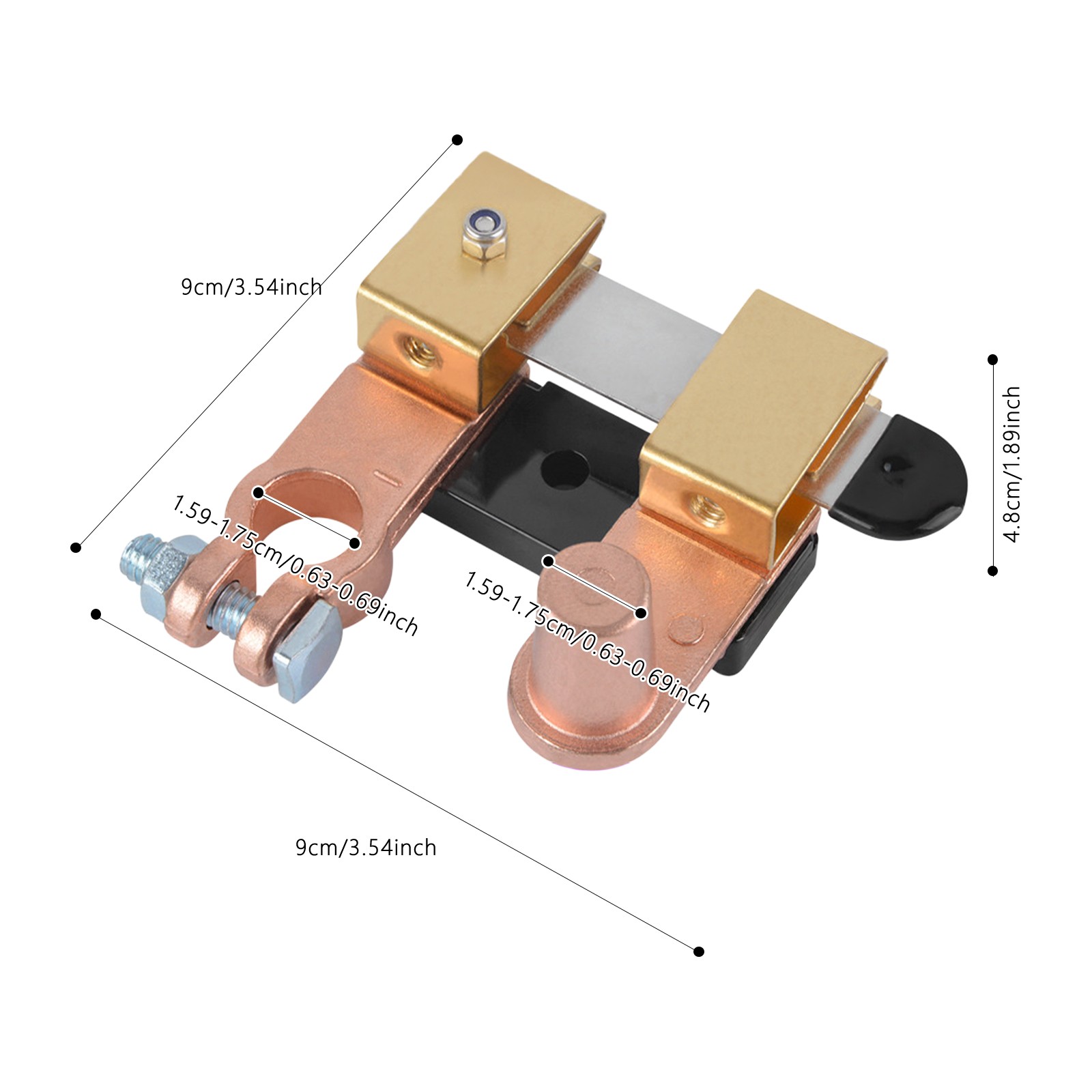 Horizontal Knife-type Battery Switch, Negative Battery Disconnect Switch