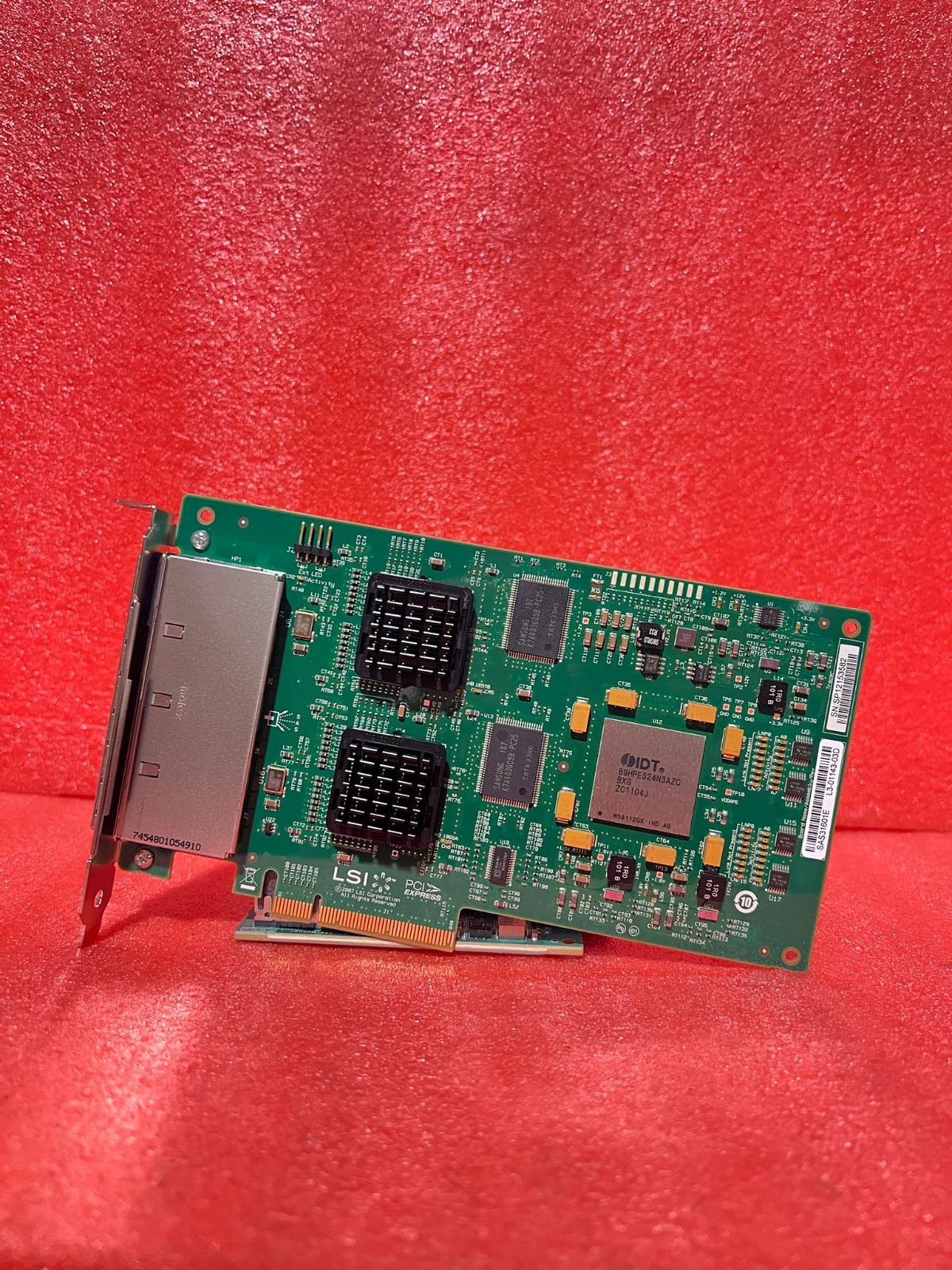 LSI LOGIC SAS 31601E 4x Mini SAS PCIe RAID Controller Card