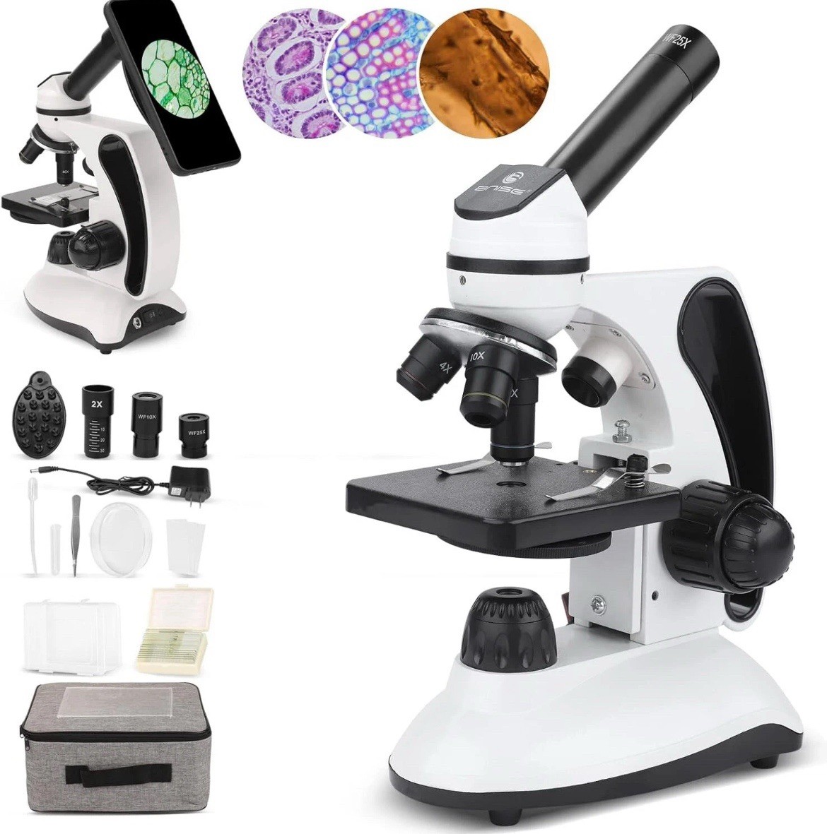 Swift S5120 Series Biological Compound Microscope Kit – 80x–2000x Magnification