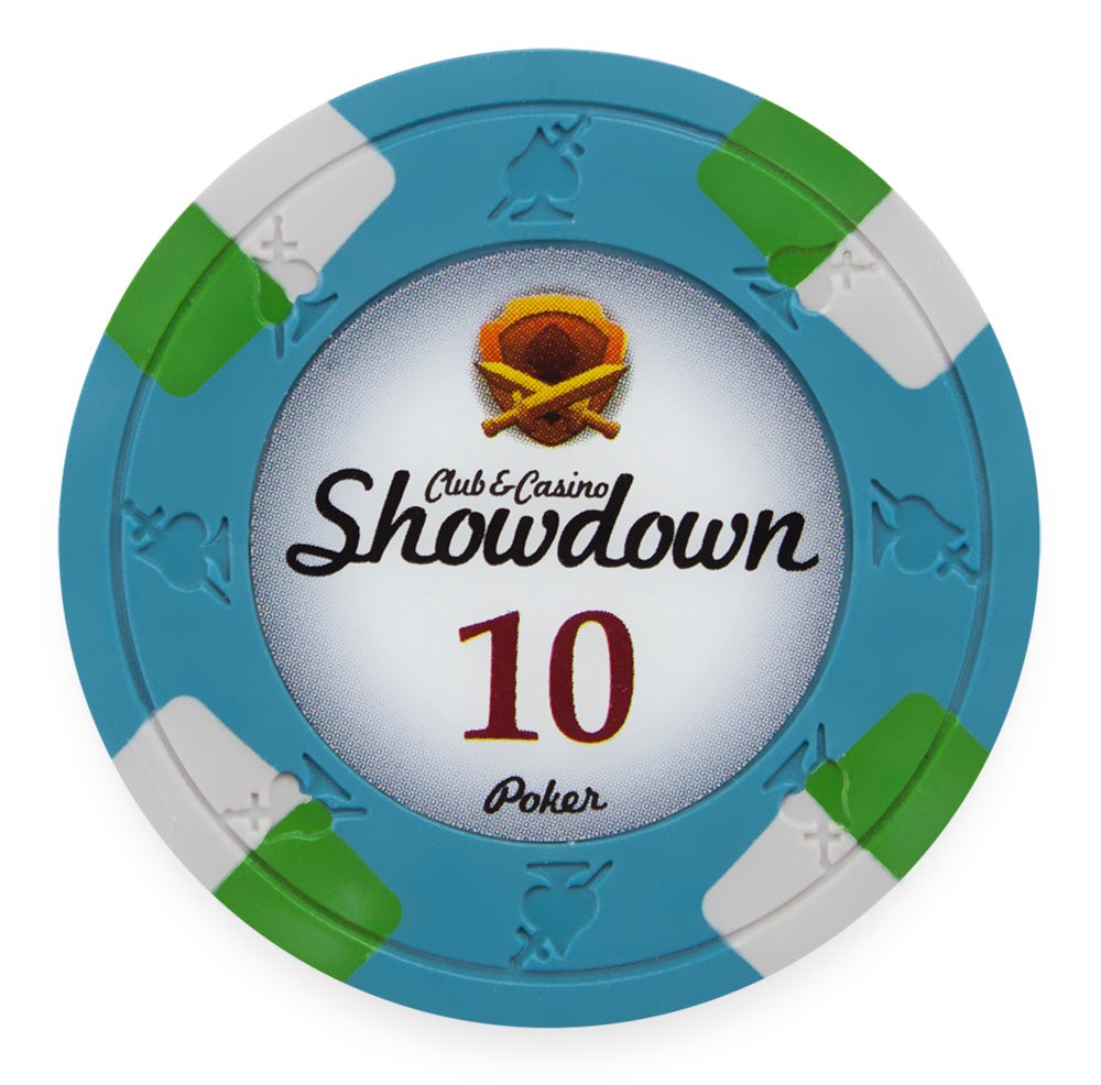 Showdown 13.5-Gram Poker Chips (25-Pack) - Clay Composite  BRY001483U