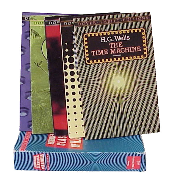 SCIENCE-FICTION CLASSICS OF H.G. WELLS FIVE BOOKS DOVER THRIFT EDITIONS