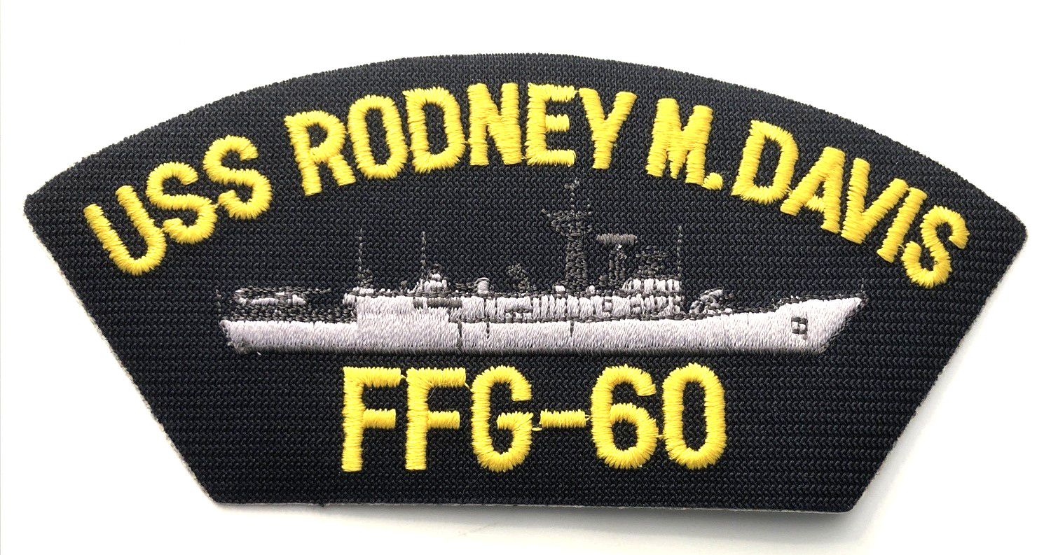 US Navy USS Rodney M Davis FFG-60 Patch 6.5"-