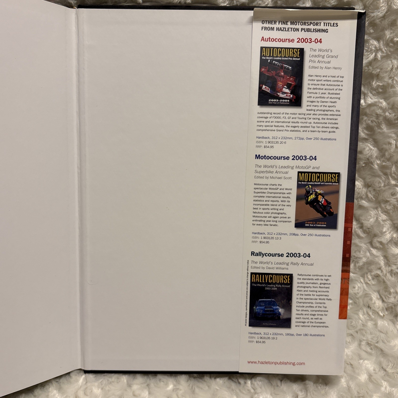 Autocourse Official Champ Car Yearbook 2003-2004 Tracy