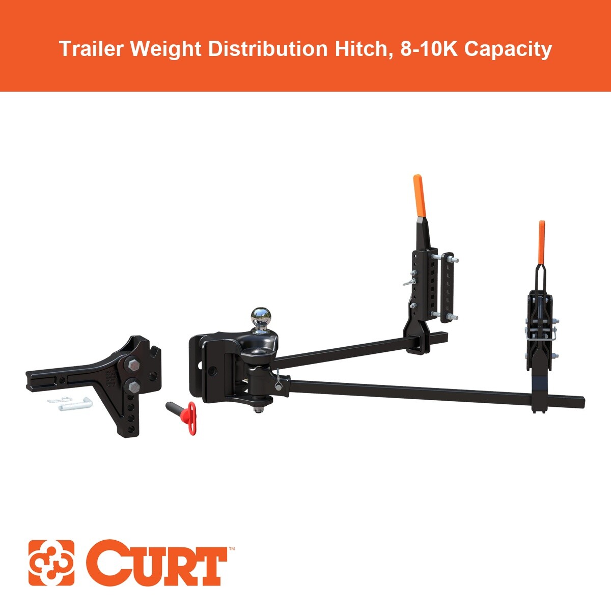 TruTrack 4P Trailer-Mounted Weight Distribution Hitch, 8-10K