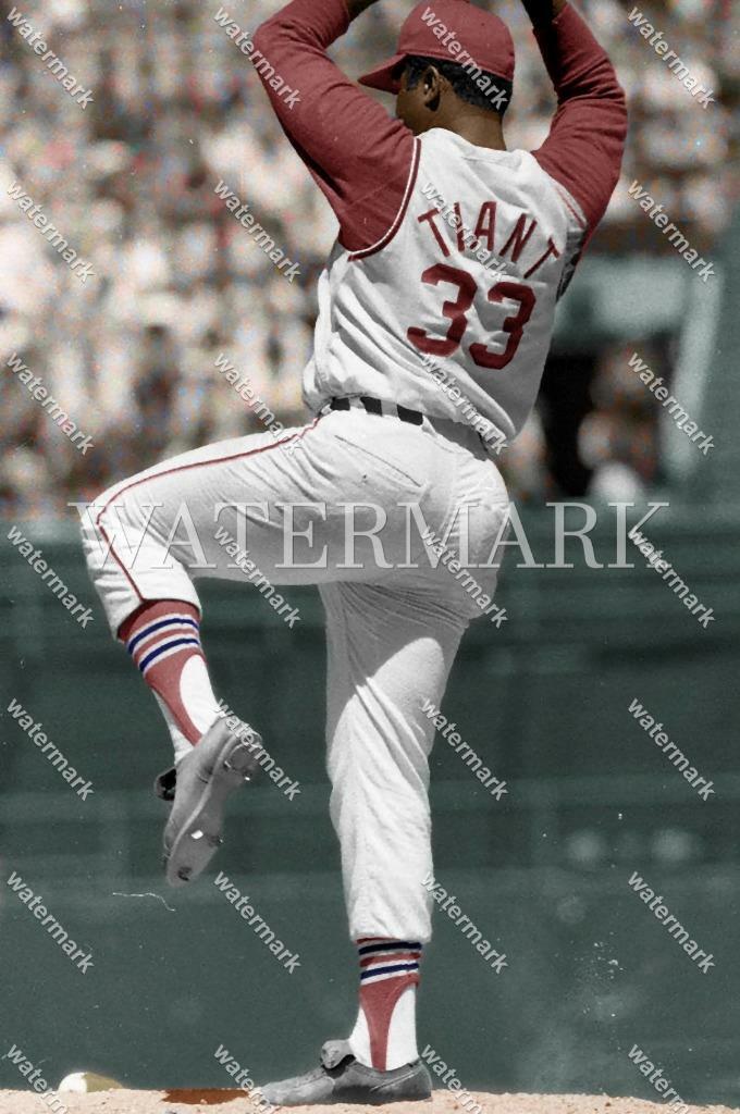 DW823 Luis Tiant Cleveland Indians Baseball 8x10 11x14 16x20 Colorized Photo