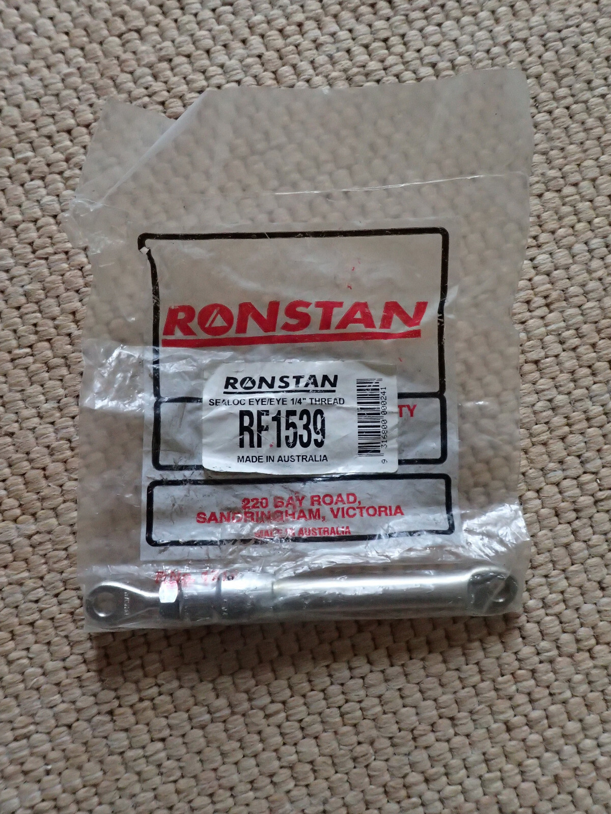 RONSTAN  RF1539 - Sealloc Eye/Eye 1/4" Thread  - Qty 2