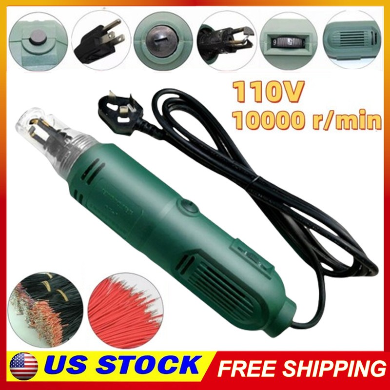 New 110V Pro Handheld Magnet Wire Stripping Stripper Cutter Machine 10000 r/min