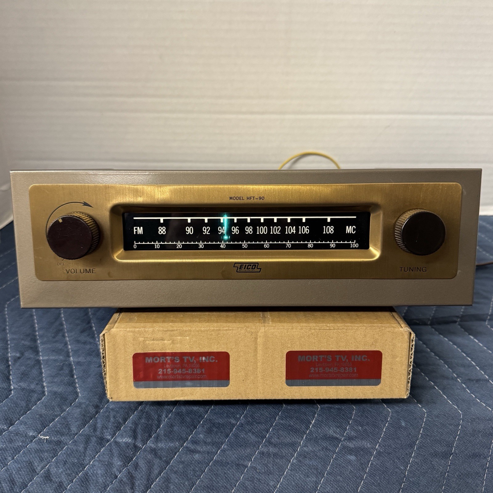 EICO HFT-90 VINTAGE ANALOG TUBE FM TUNER - SERVICED - CLEANED - TESTED