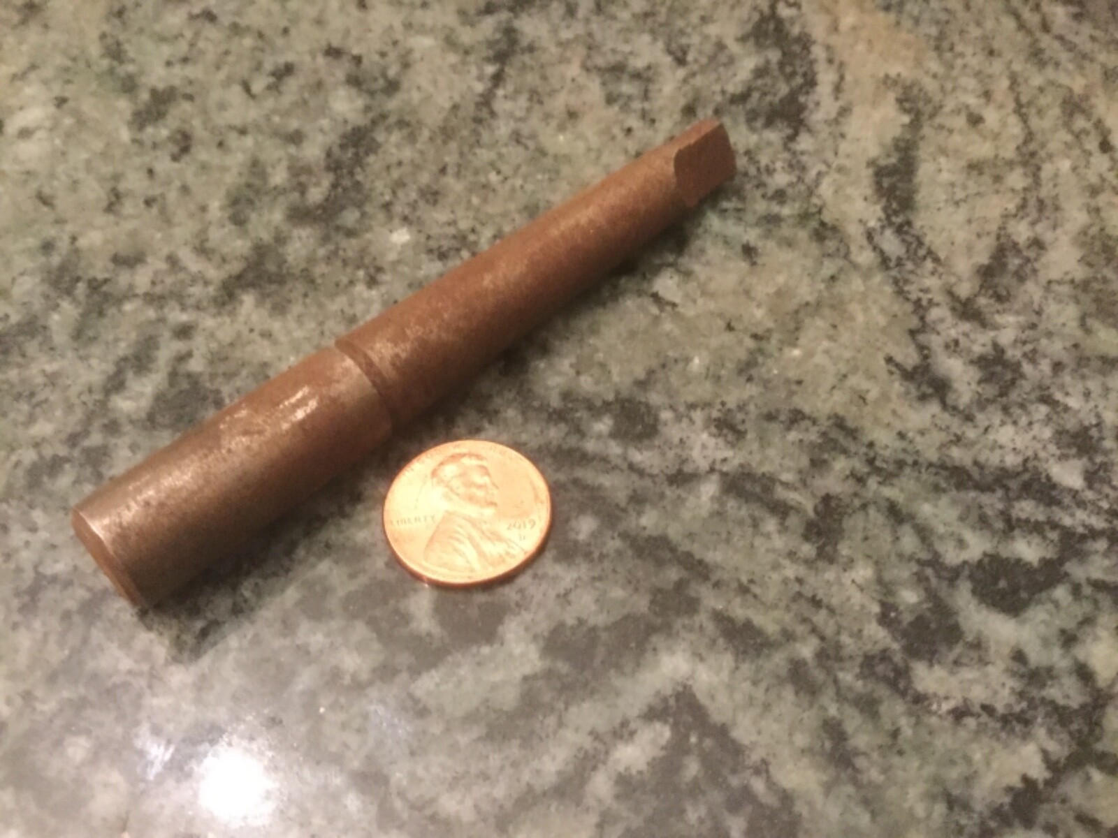 Morse taper 1 MT1 to straight arbor holder machine shop blank 1/2 inch end 1.25
