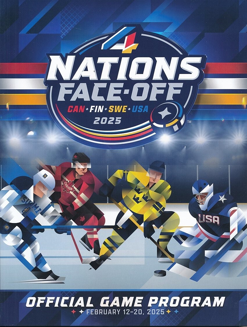 2025 NHL 4 Nations Face Off Program - In Stock - Shipped in a Box