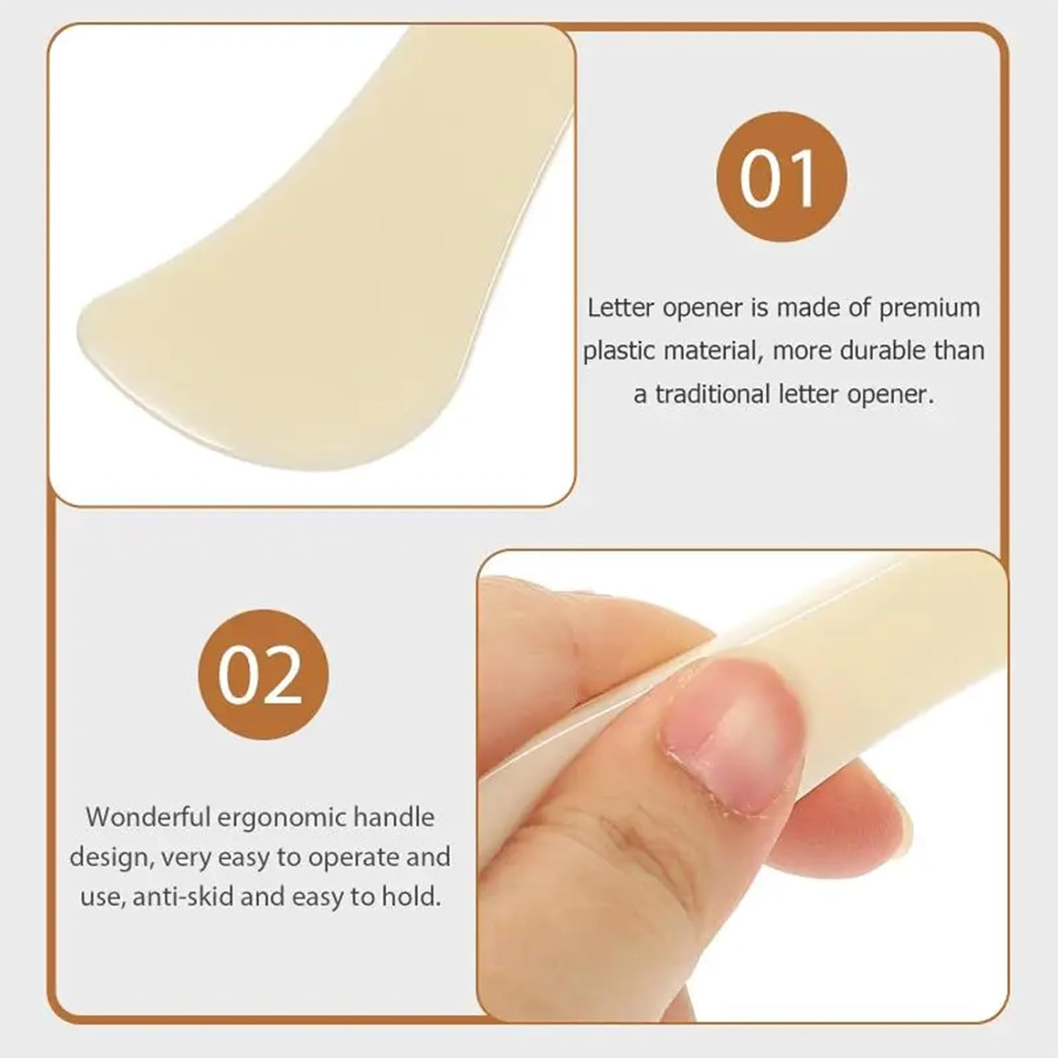 6-Pack Bone Folder Set (3 Complete Kits) - ABS Paper Creaser Tool for Bookbindin