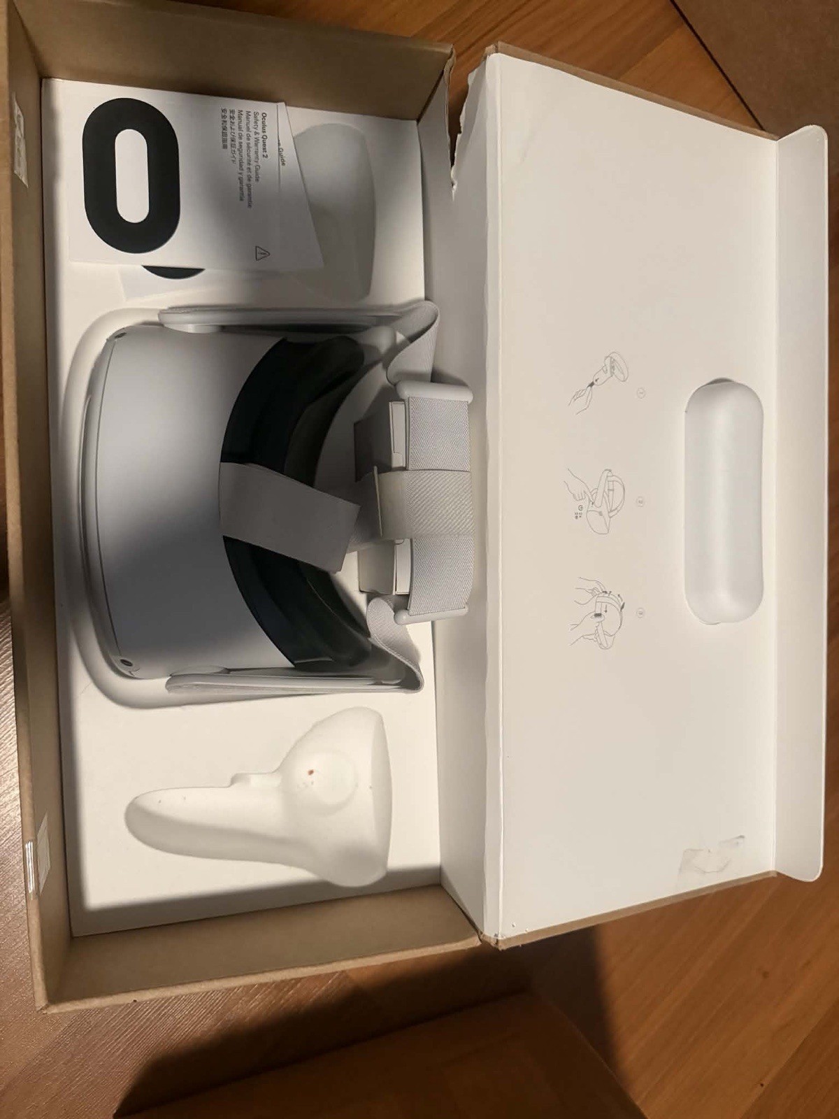 OCULUS Meta Quest 2 VR Headset With Strap And Box ONLY Tested Factory Reset