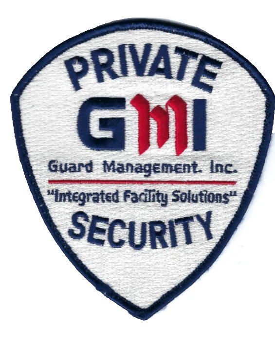 Guard Management, Inc. San Diego CA California Private Security duty-worn patch