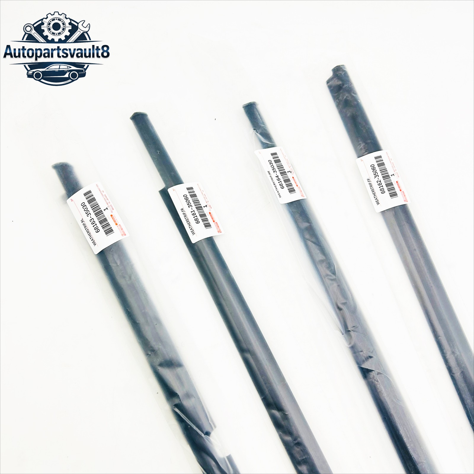 OEM!! 4PCS Window Weatherstrip Molding Seals Trim For 2003-2009 Toyota 4Runner