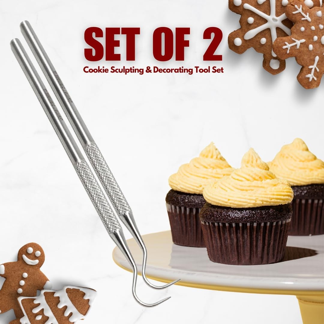 2 pack Cookie Scribe Stirring Needle Scriber Multipurpose Cookie Decorating