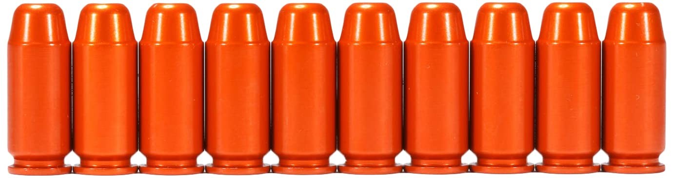 A-Zoom 40 S&W Snap Cap Orange 10-Pack Dummy Rounds 15414 Dry Fire