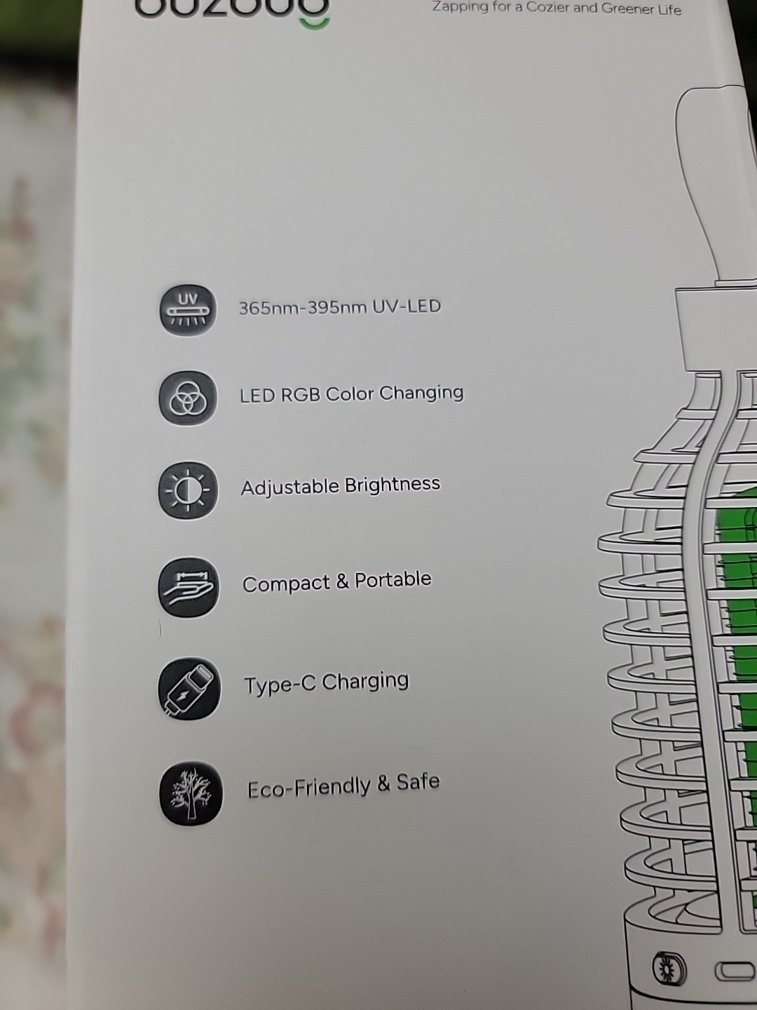 Buzbug MA-21 LED Electric Bug Zapper