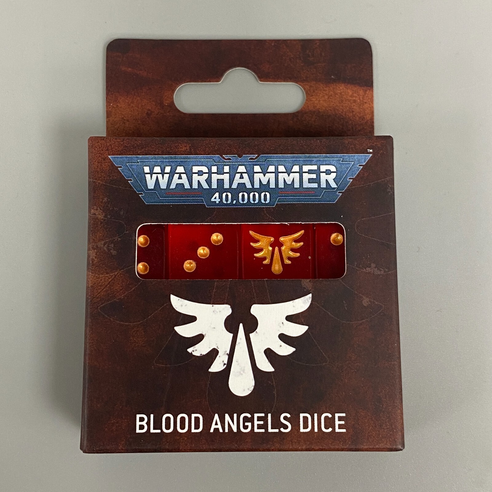 1 BLOOD ANGELS DICE SET GAMES WORKSHOP WARHAMMER 40K SPACE MARINES 40,000