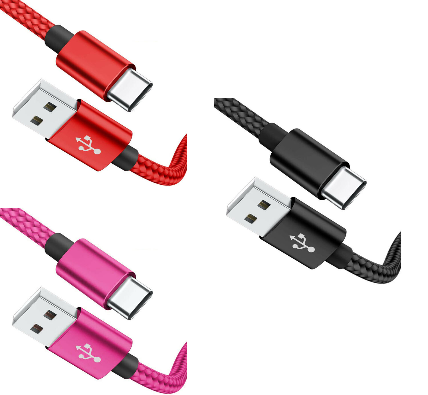 Type C to USB A Charging Cord Cable OEM For Samsung Galaxy S8 S9 S10+ Note 8 9