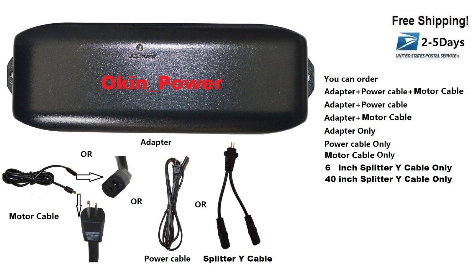 Pride Power Recliner Lift Chair AC/DC Transformer Adapter with battery back up