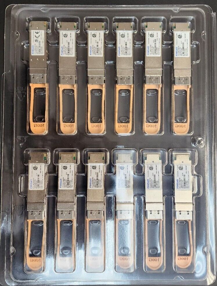 Finisar FTLC9558REPM 100m Parallel MMF 100G QSFP28 Optical Transceiver New
