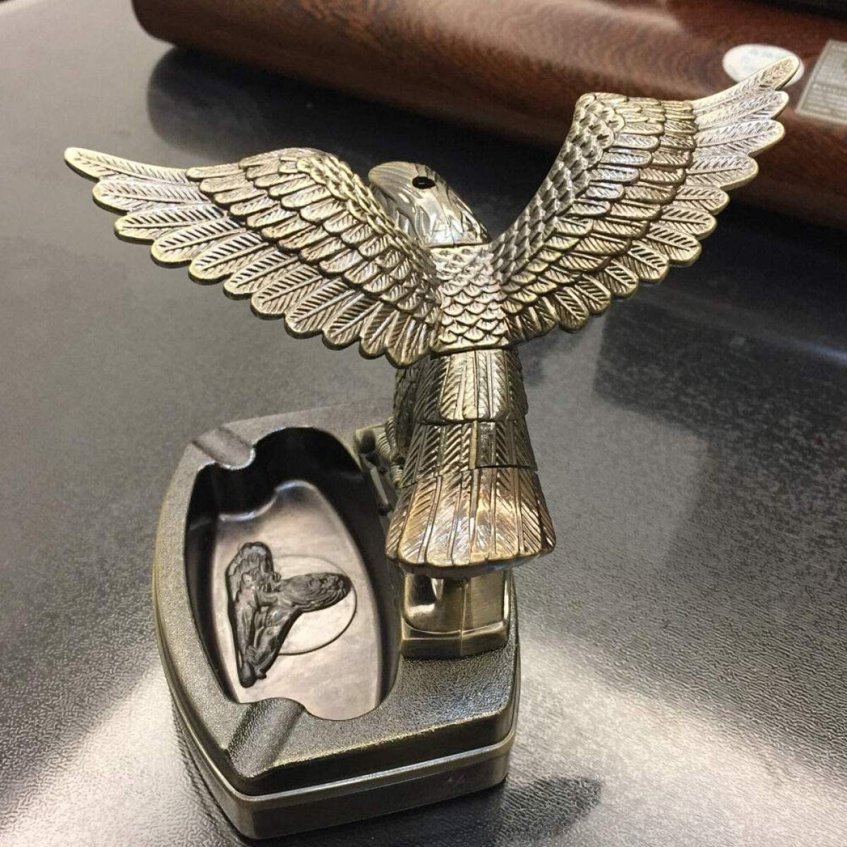 Flying Eagle Refillable Butane Lighter Tabacco Cigarette Cigar Ashtray Ash Tray