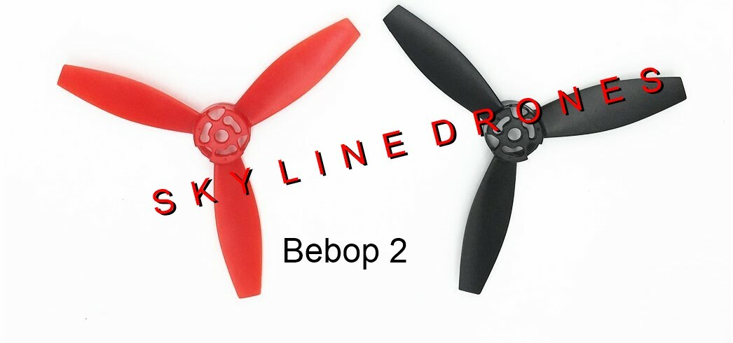 Parrot Bebop 2 Drone ( OEM Original Propellers ) 1 Red & 1 Black Blade