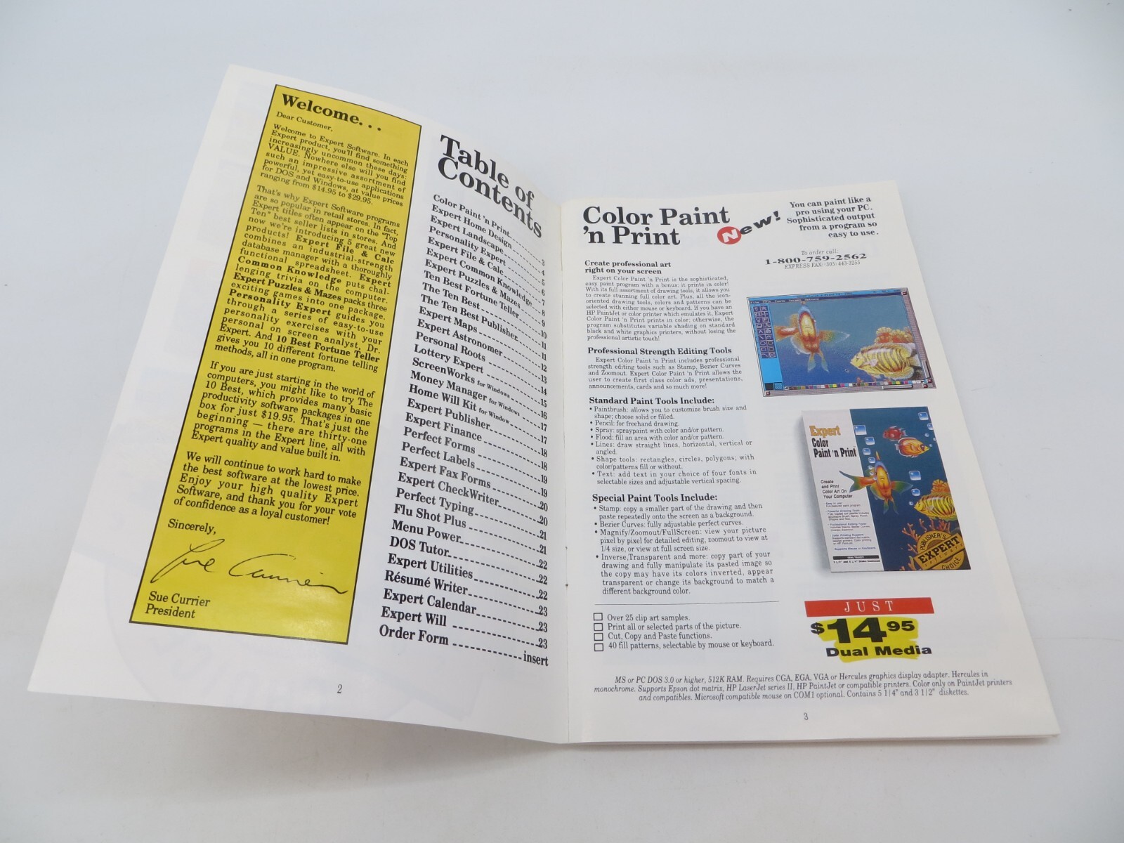 Expert Software Spring 1992 Catalog vintage computer reference