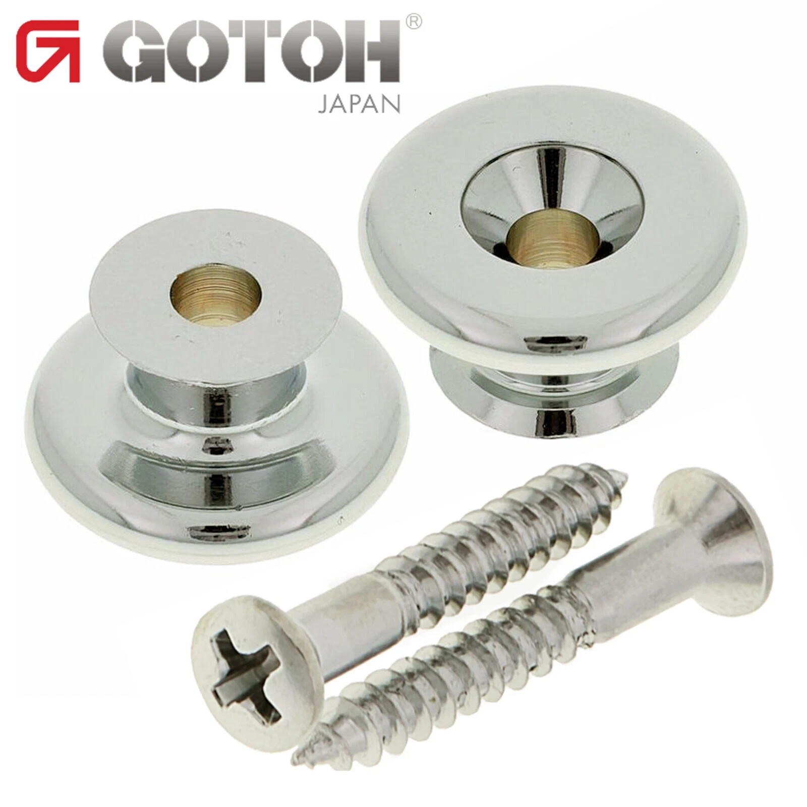 Gotoh EP-B3 End Pins Oversized Strap Button for Guitar & Bass - NICKEL