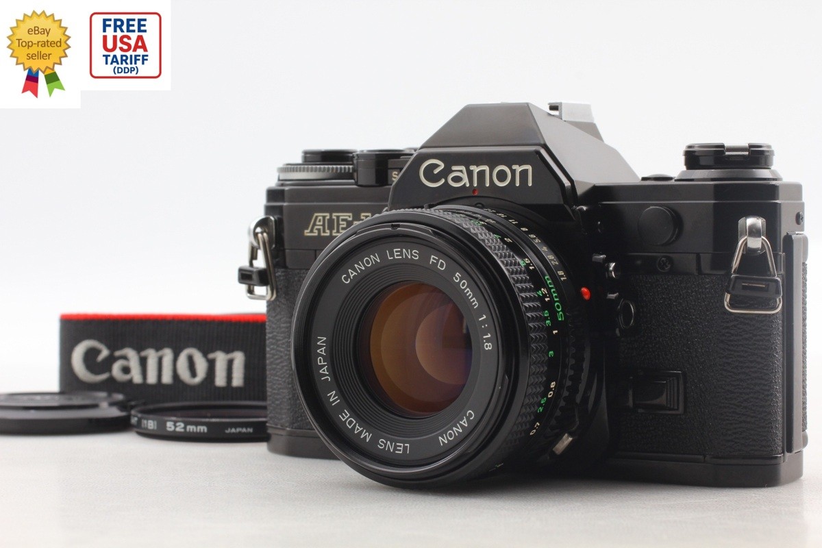 [MINT] Canon AE-1 35mm SLR Film Camera New FD NFD 50mm f/1.8 Lens From JAPAN