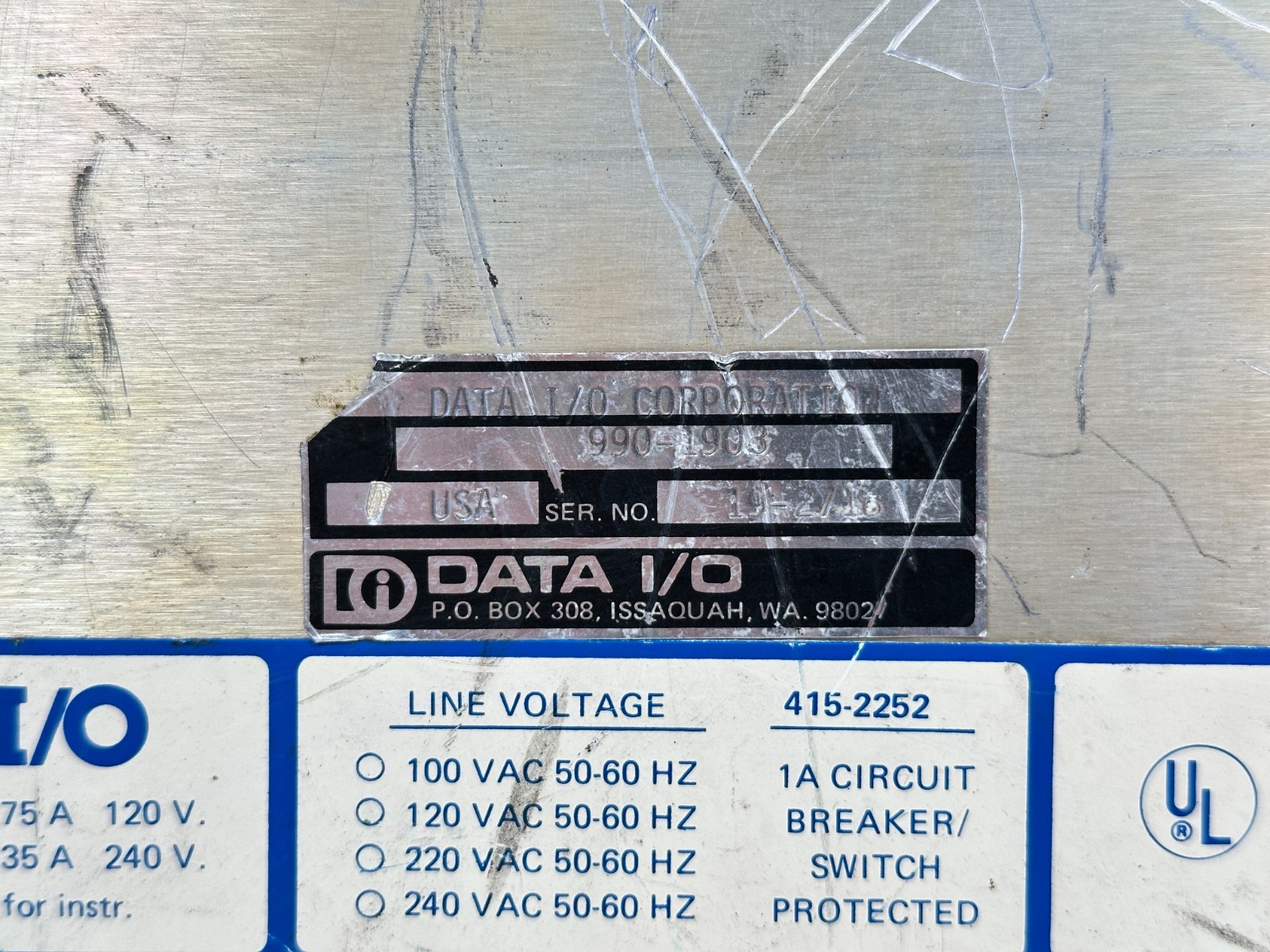 Data I/O 990-1903 System 19 Unipak