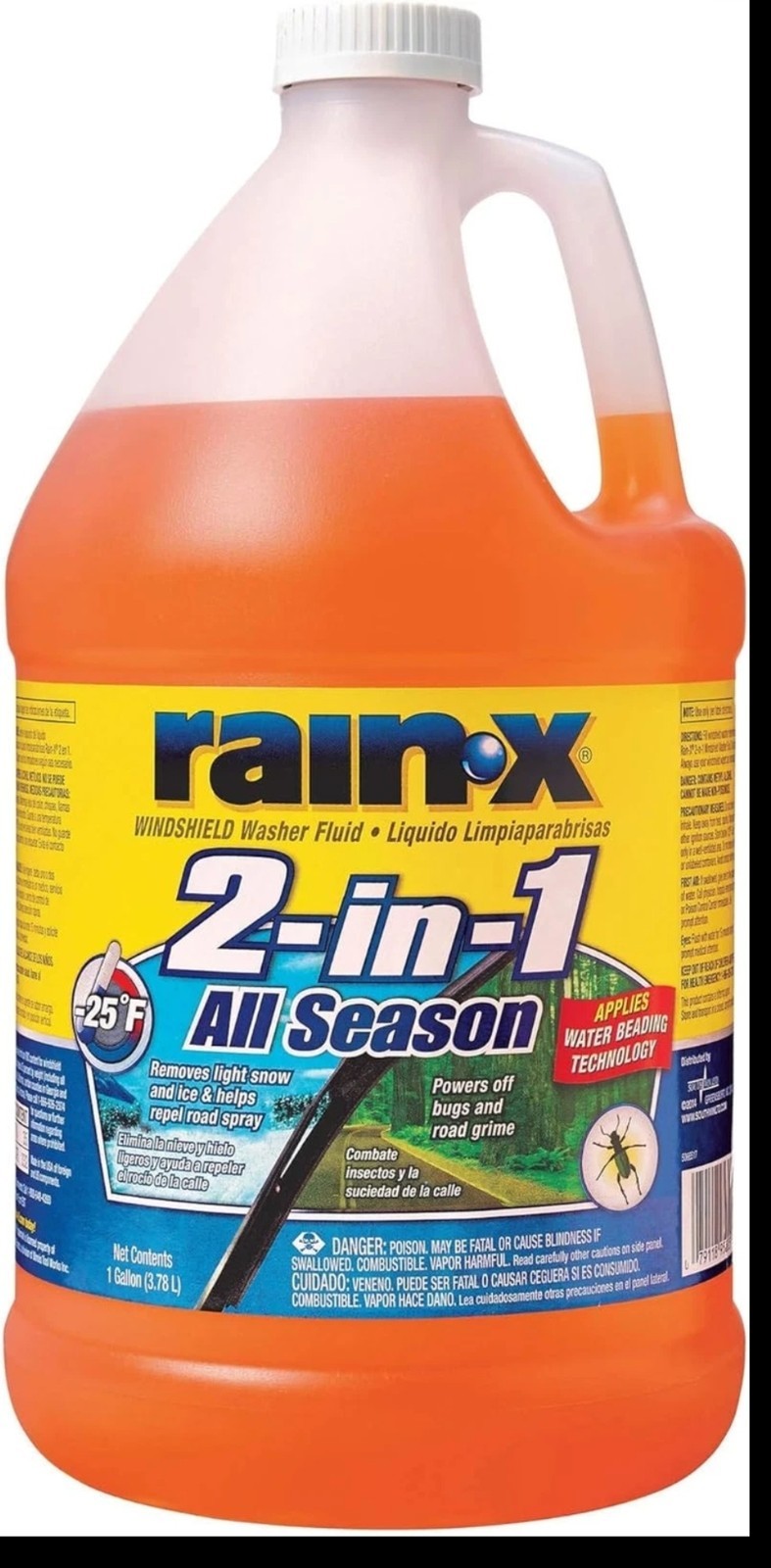 Rain-x  2 in 1 All Season (-25) Washer Fluid Net Wt 255.63 Fl Oz, 255.6...