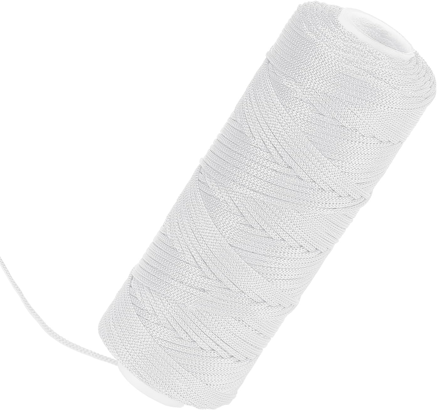 White Mason Line 300 Feet #18 Braided Nylon Twine for Masonry, Construction, Gar