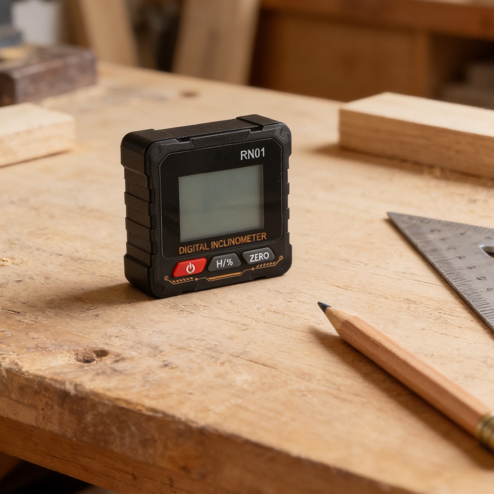 Digital Angle Meter RN01 for Measuring with LCD Backlit Screen and Data Hold