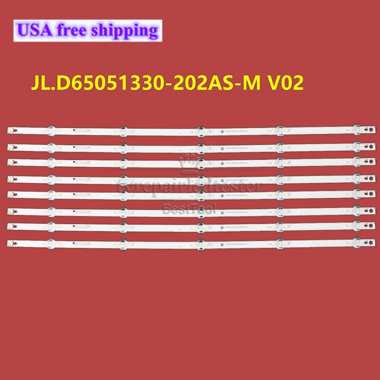LED Backlight Bars For Vizio JL.D65051330-202AS-M V02 LBM650M0501-IH-5 V655-H19