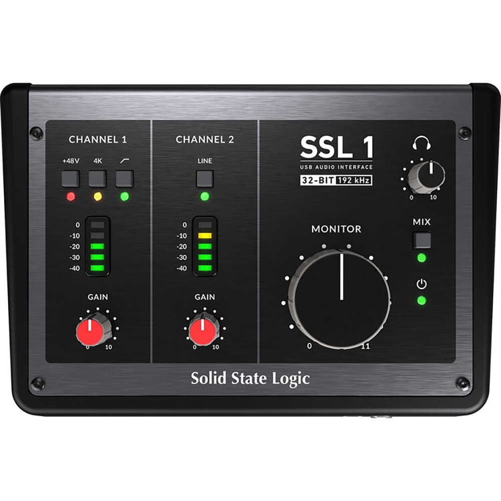 Solid State Logic SSL 2 USB-C Audio Interface Bundle w/ Headphones, XLR