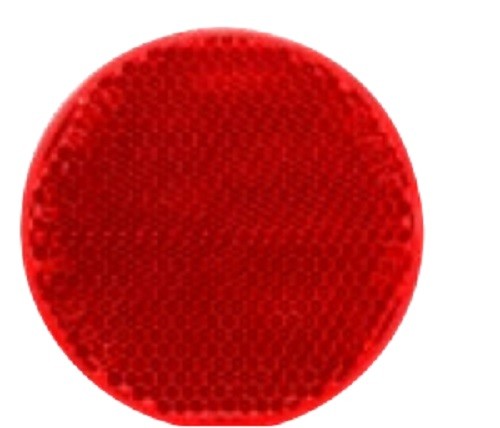 UBLights MTRF2001R - Round 2.1875" Red Adhesive Backed Reflector - 1EA