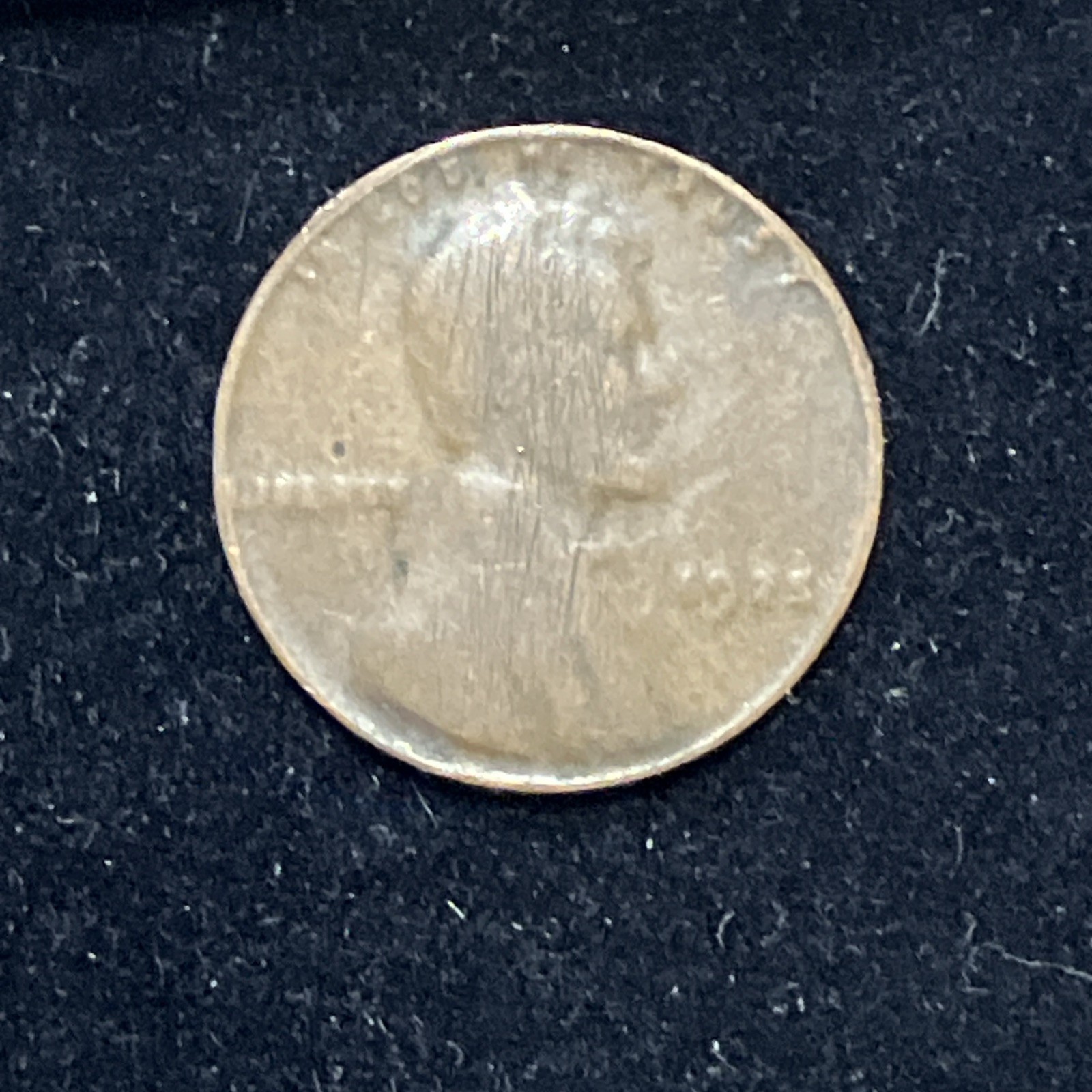 1925-P Lincoln Wheat Cent Error Coin: Very Thin Planchet Only 1.53g