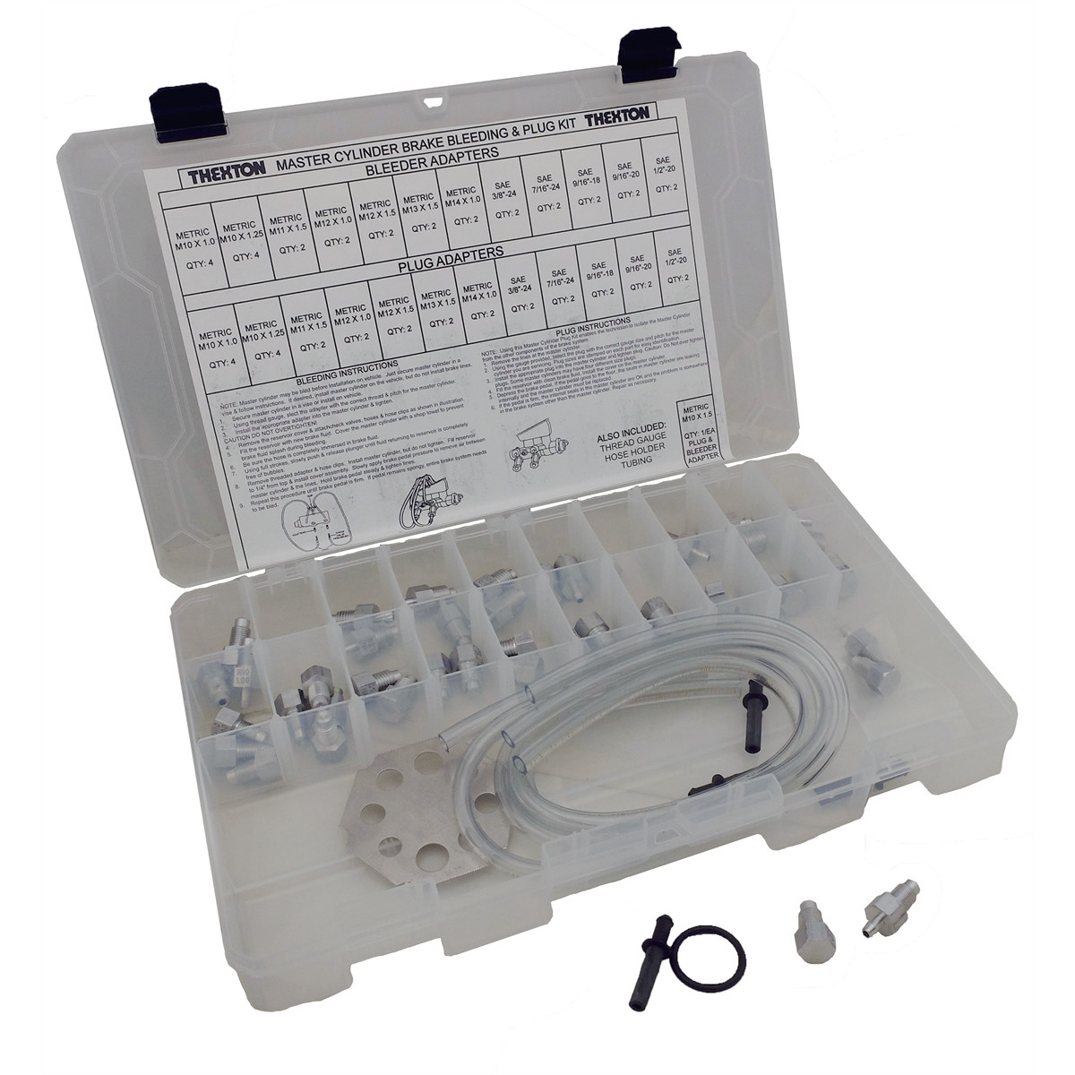 Thexton 849 Master Cylinder Brake Bleeding and Plug Kit SAE and Metric Sizes