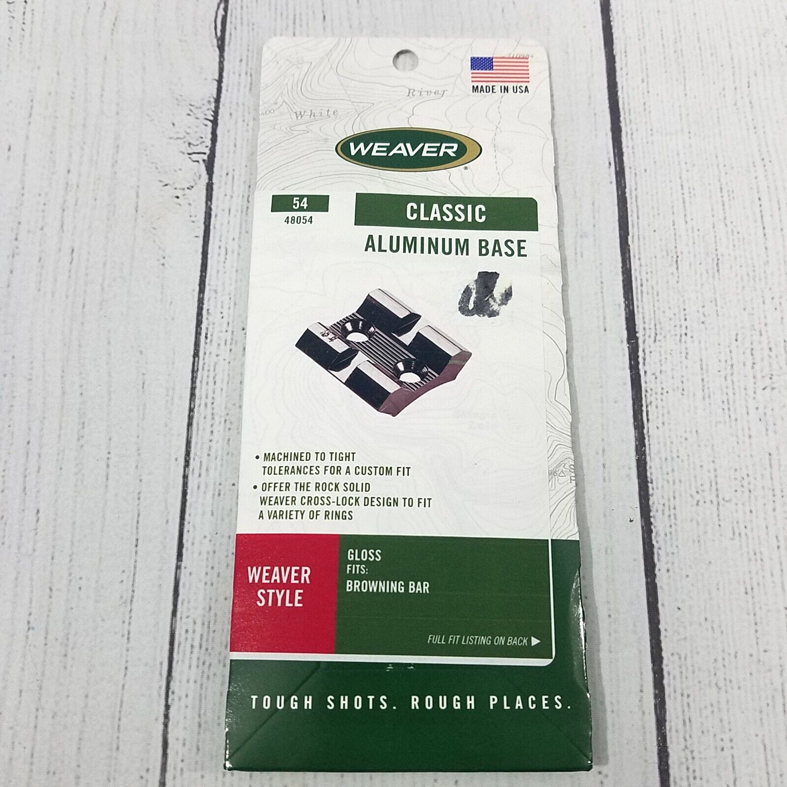 Weaver 54 Aluminum Scope Base Fits Browning Black 48054