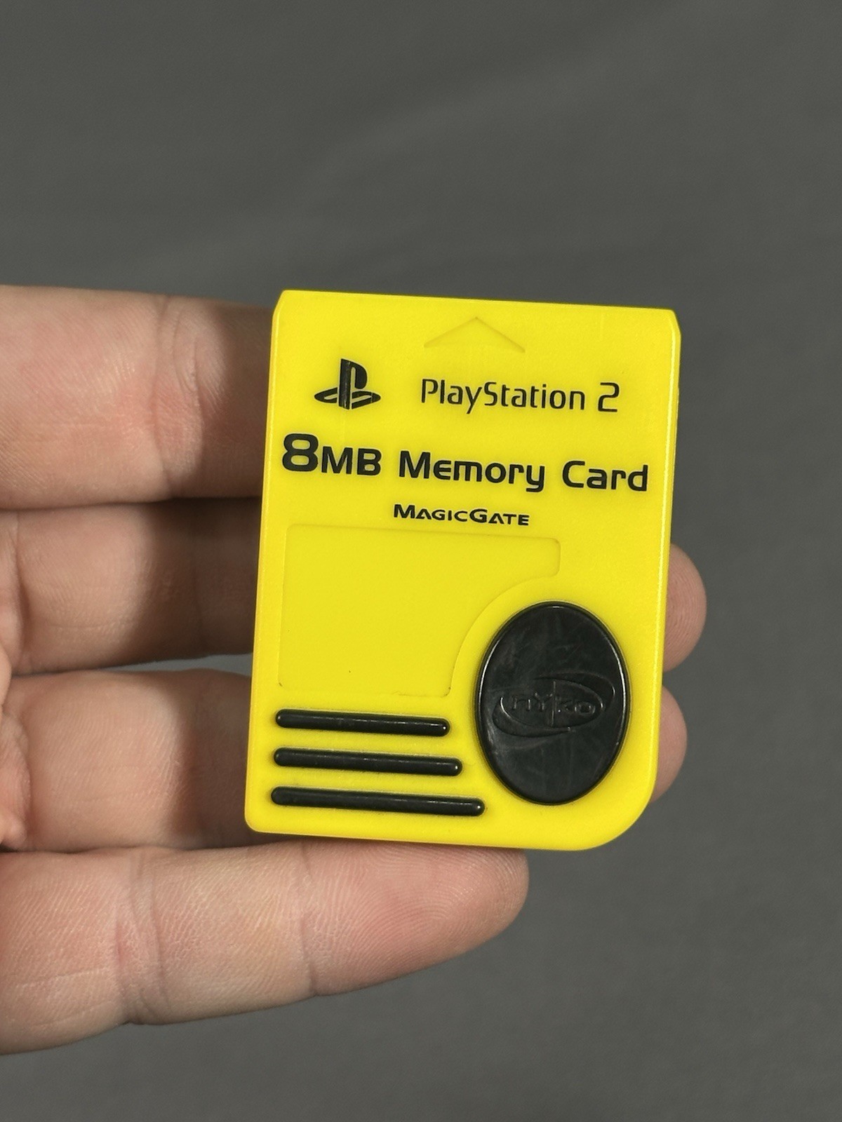 Nyko MagicGate 8MB Memory Card Yellow-Retro/Tested (Playstation 2, PS2)