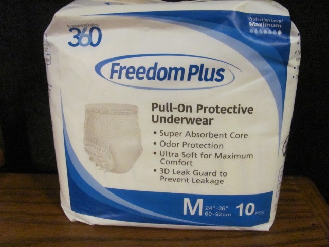 Essential 360 Freedom Plus Pull-On Protective Underwear M 24" - 36" 10 pcs